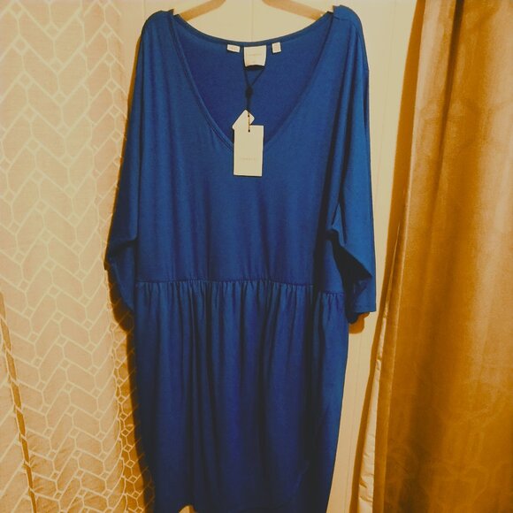 Junarose blue casual knee length dress - Picture 1 of 2
